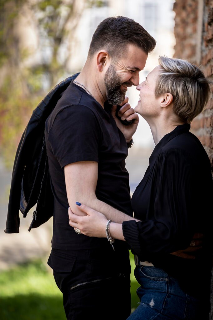 Séance photo couple exterieur